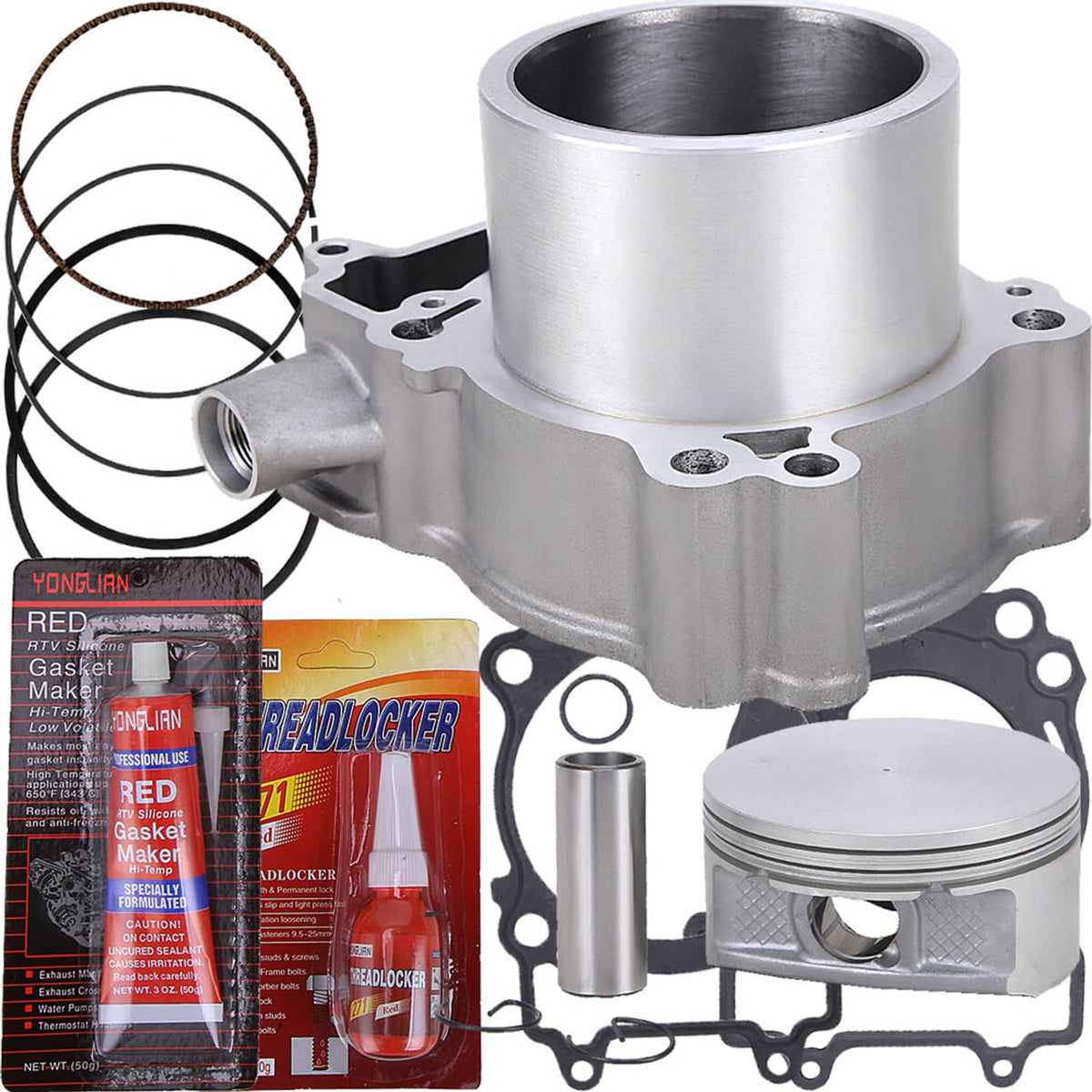 Solidspare Cylinder Piston Gasket Top End Kit 93mm For 2017-2022 Polaris Sportsman 450 ATV