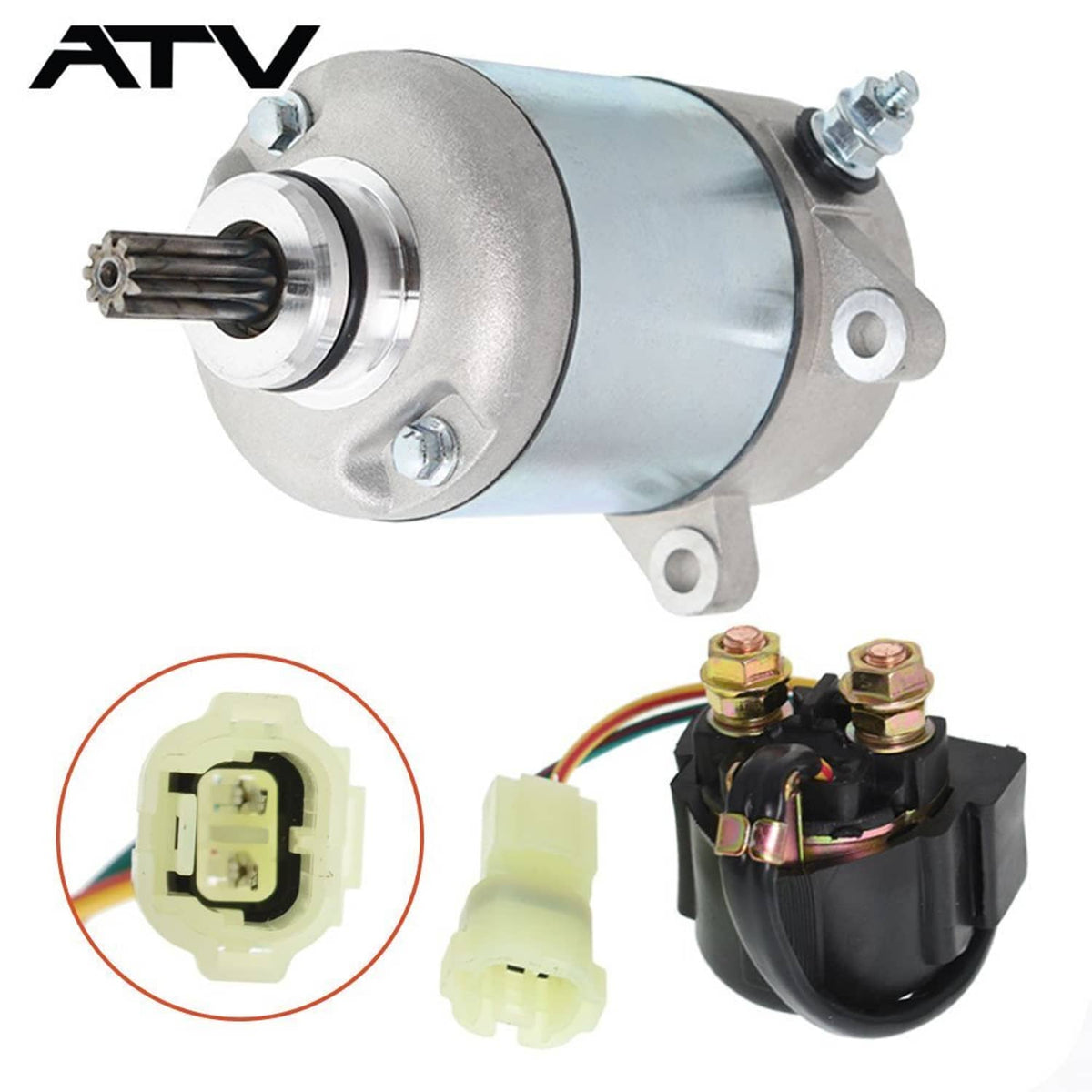 Solidspare NEW Starter & Relay Solenoid for Honda TRX250TE TRX 250Te Recon 250 Es 2X4 02-07
