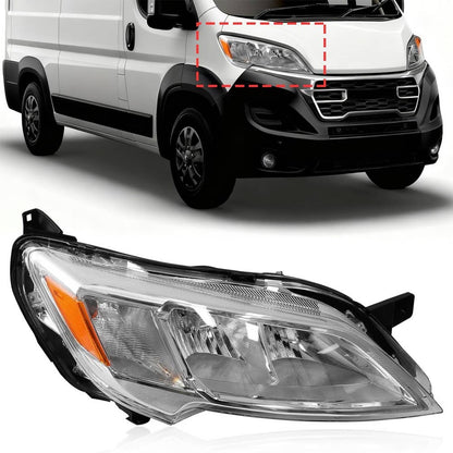 Solidspare Right Passenger Side Headlight Halogen For 2023-26 Dodge Ram Promaster 1500 2500
