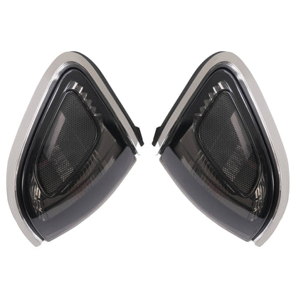 Solid Spare Pair of Smoke Lens Chrome Trim Corner Lights Lamps For Toyota Tacoma 2001-2004