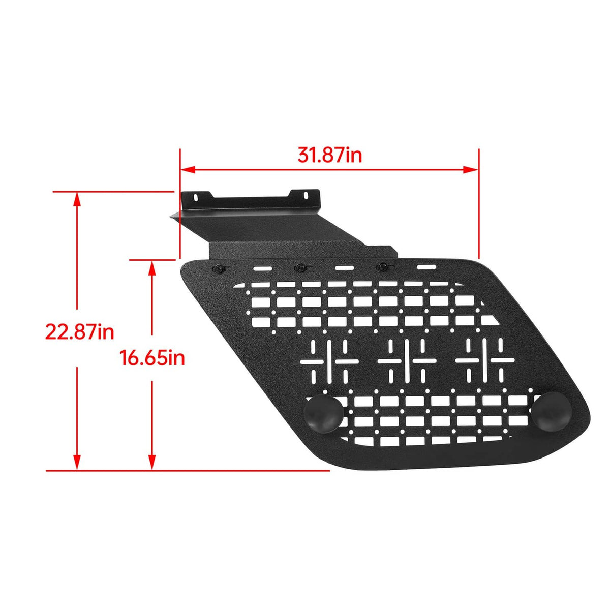 Solid Spare Rear Window Molle Panel Storage System Exterior Rack For Toyota 4Runner 10-24