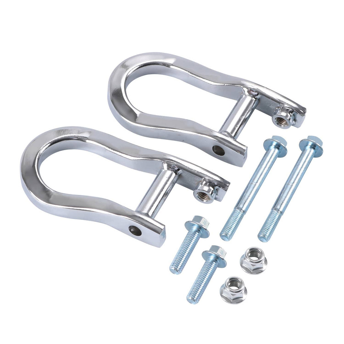 Solidspare Chrome Tow Hooks Kit For GM Chevrolet Silverado Sierra 1500 2007-2019 84072462