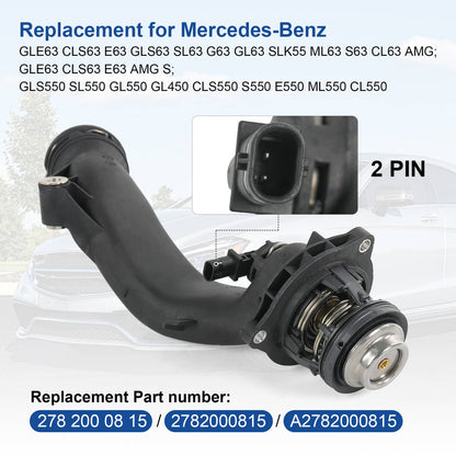 Solidspare Engine Coolant Thermostat Housing Fit Mercedes CLS550 GL450 CL550 2782000815