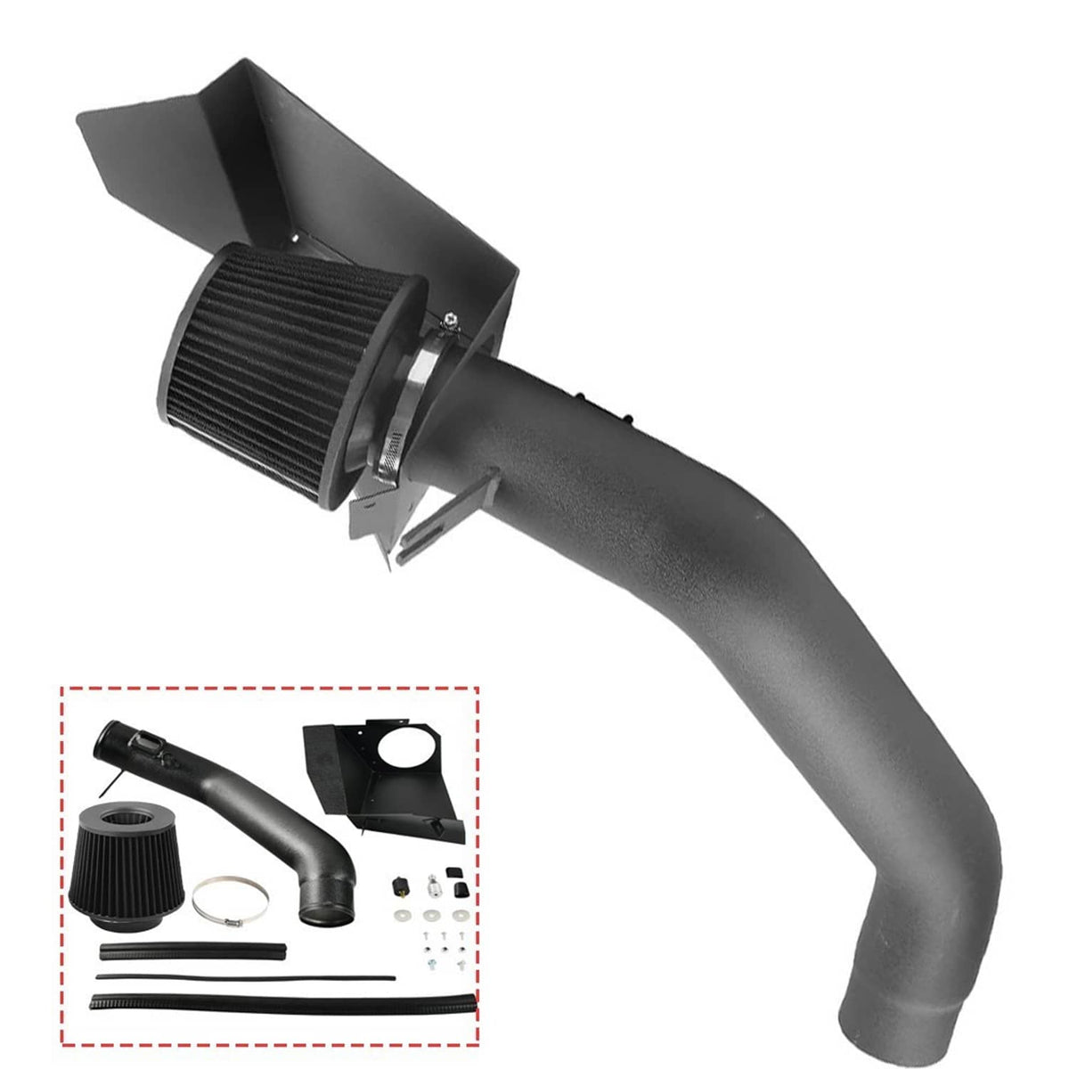 Solidspare Cold Air Intake System For BMW 12-15 335i/14-16 435i M235i /16 M2 N55 3.0L Turbo