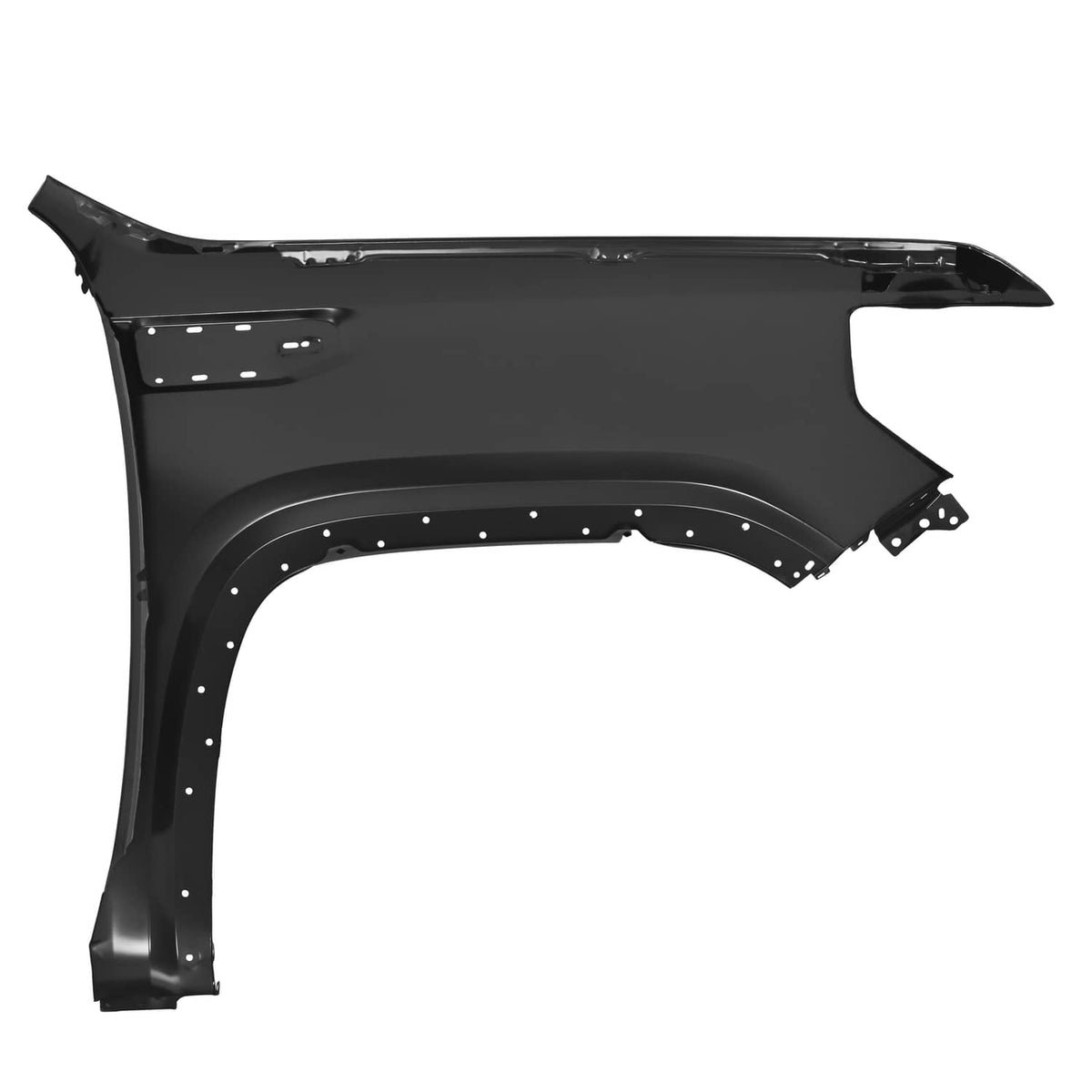 Solid Spare For GMC Sierra 1500 2019-23 Electrophoresis Black Front Fender Left Driver Side