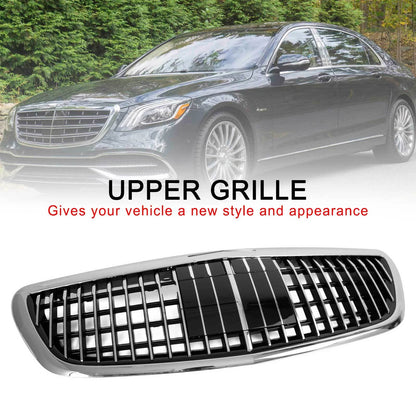 Fit 2014-2020 Mercedes Benz S-Class W222 S450 Chrome Front Grille MayBach W/ACC