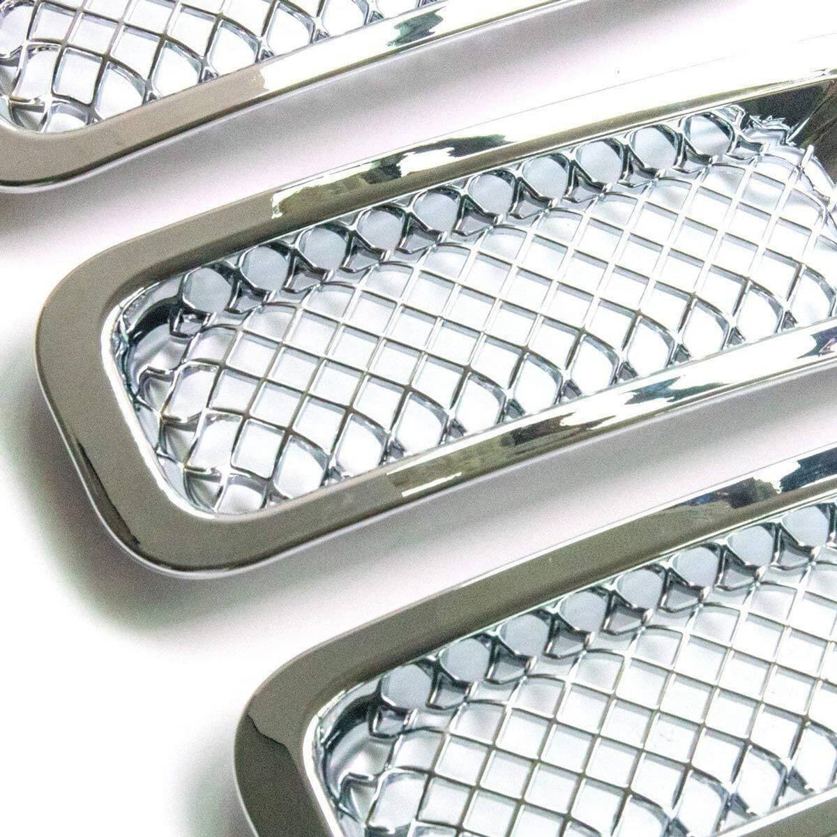 Solid Spare 7pcs Front Mesh Grille Grill Insert Cover Bezel Kit for Jeep Patriot 2011-2018