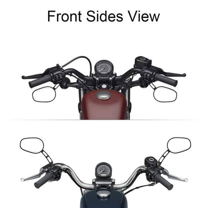 Solidspare 8mm Black Rear View Mirrors For Harley FLSTC FXDB Dyna FXDF Left and Right