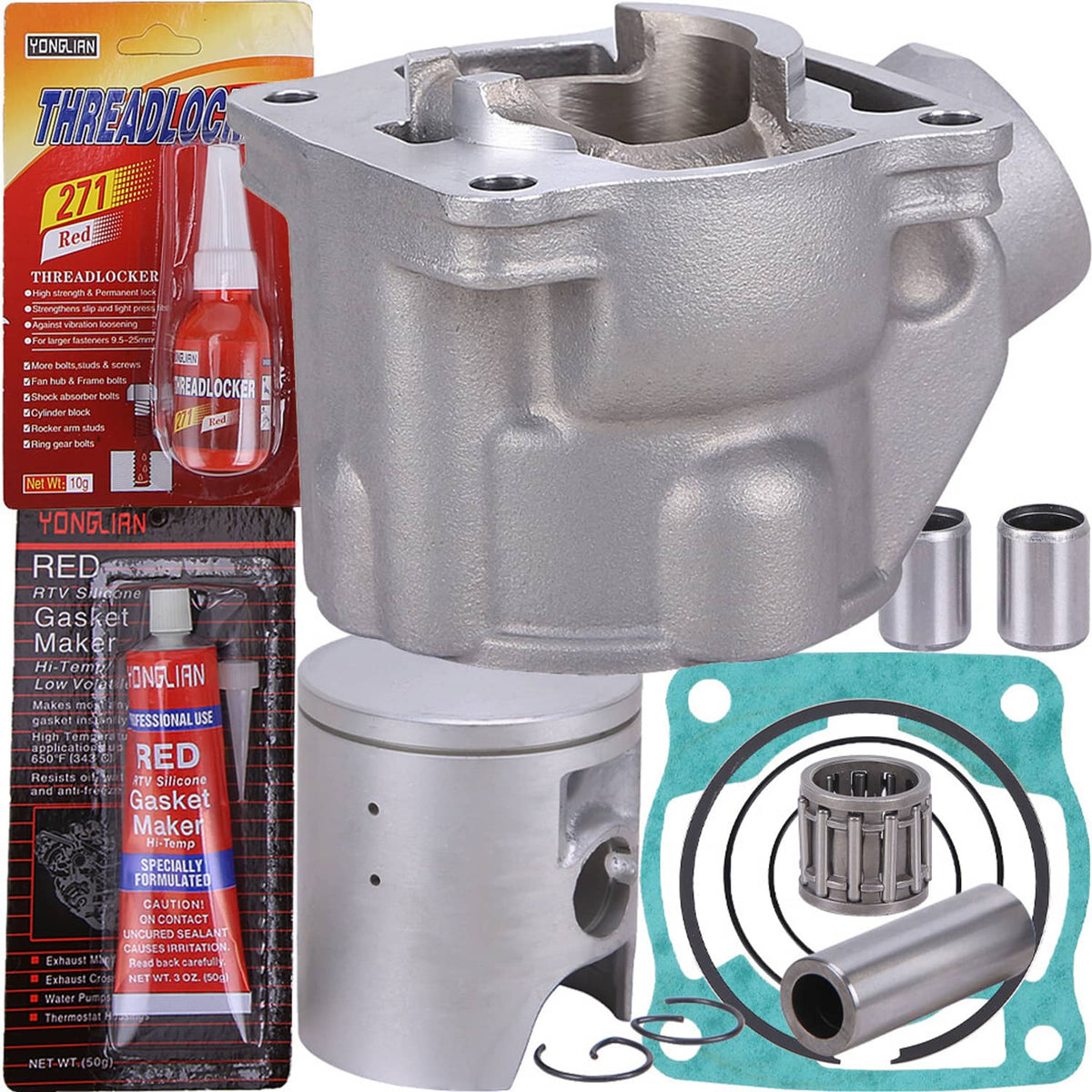 Solidspare 85cc Cylinder Piston Gasket Top End Kit for 2002-2020 Yamaha YZ85 4ES-11311-30
