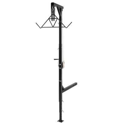 Solid Spare 600lb Truck Hitch Game Hunting Deer Hoist w/ Winch-360 Swivel 2" Hitch Receiver