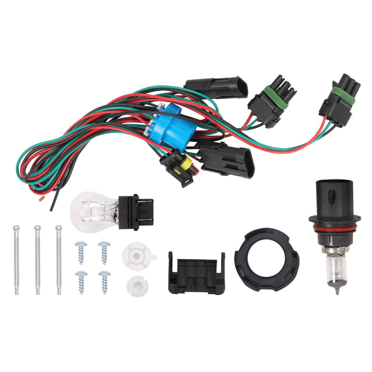 Solid Spare Headlight&Corner Light For Peterbilt 375 385 w/Wire Harness&Bulb Passenger Side