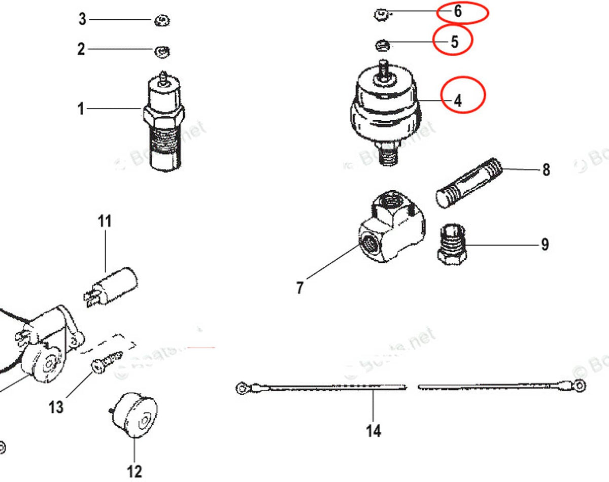 Solid Spare NEW Mercruiser Audio Warning Alarm Oil Pressure Sender Sensor Switch 87-805605A1