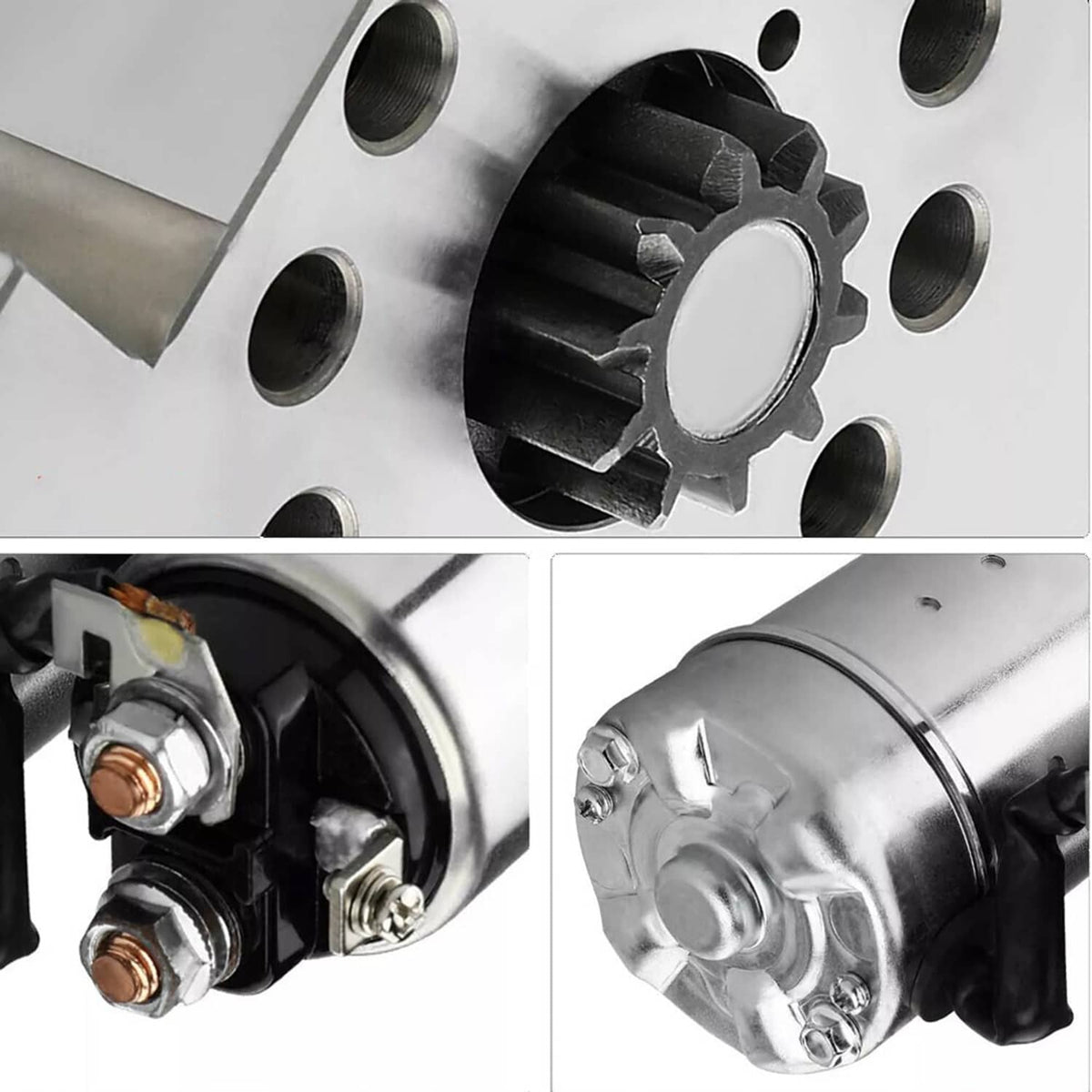 Solidspare Starter Motor for Chevy SBC BBC GM Super Mini High Torque 1.4KW CW 12V 10 Teeth