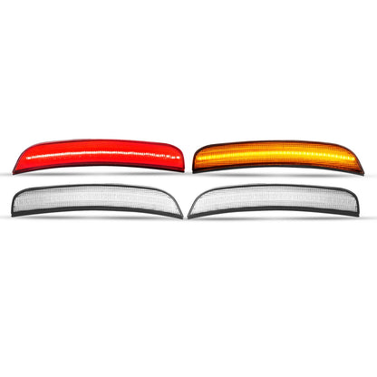 Solid Spare 4 x Clear LED Front & Rear Side Marker Lights Lamp For Chrysler 300 2015-2023