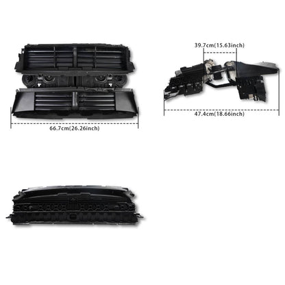 Solidspare Front Active Control Grille Shutter Assembly W/Motor for 2017-2019 Ford Escape