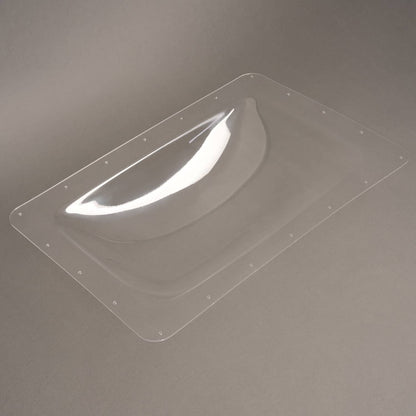 Solidspare For RV Camper Truck Skylight Cover Outer Dome Bubble Top Roof 18" x 26" Clear