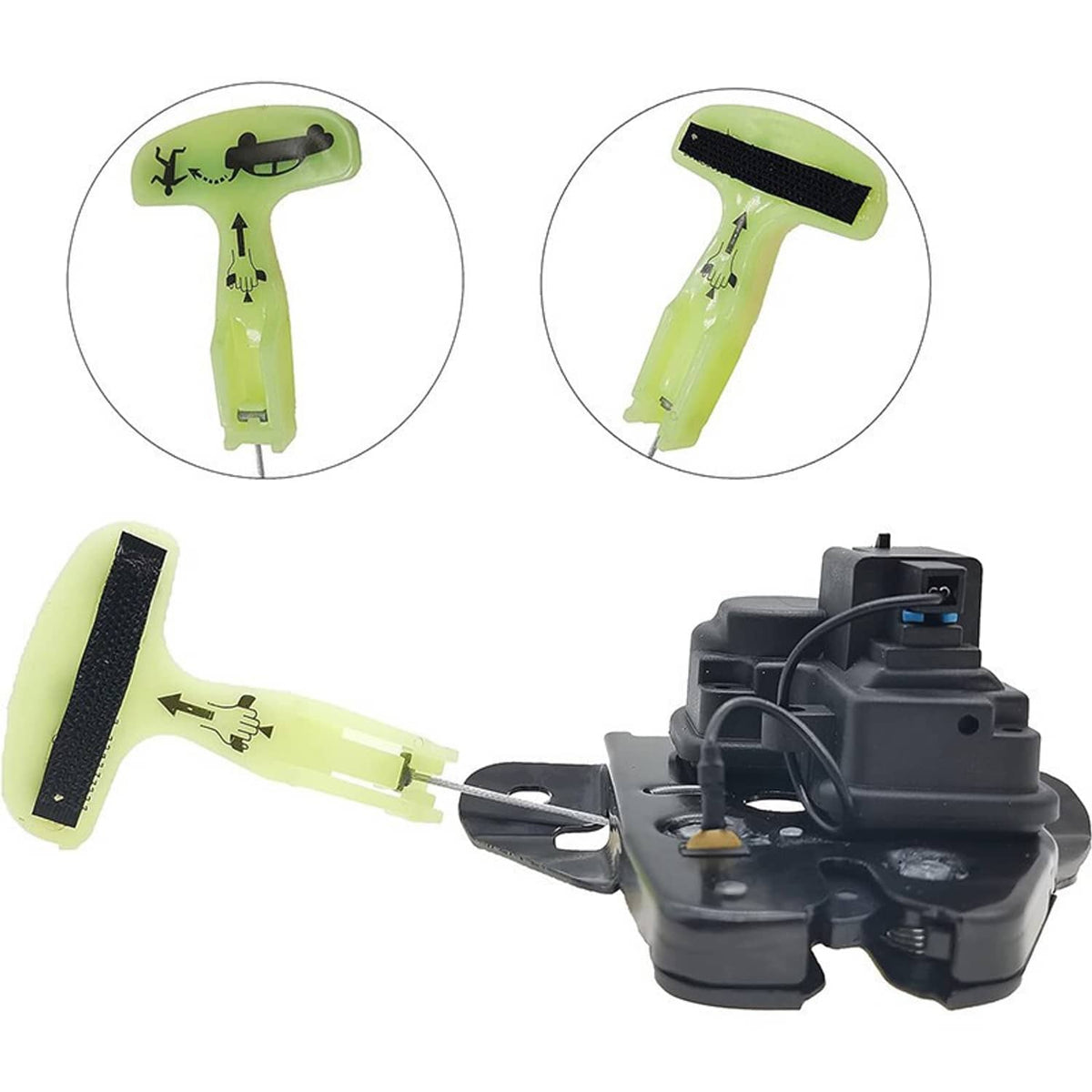 Solidspare Black Tailgate Lock Trunk Latch Actuator For 2005-18 Chrysler 300 Dodge Charger