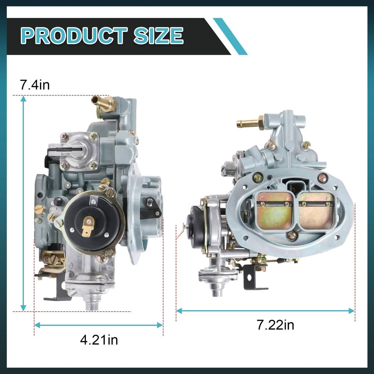 Solidspare New 32/36 DFEV Progressive Carburetor Carb Electric Choke For VW Fiat Ford