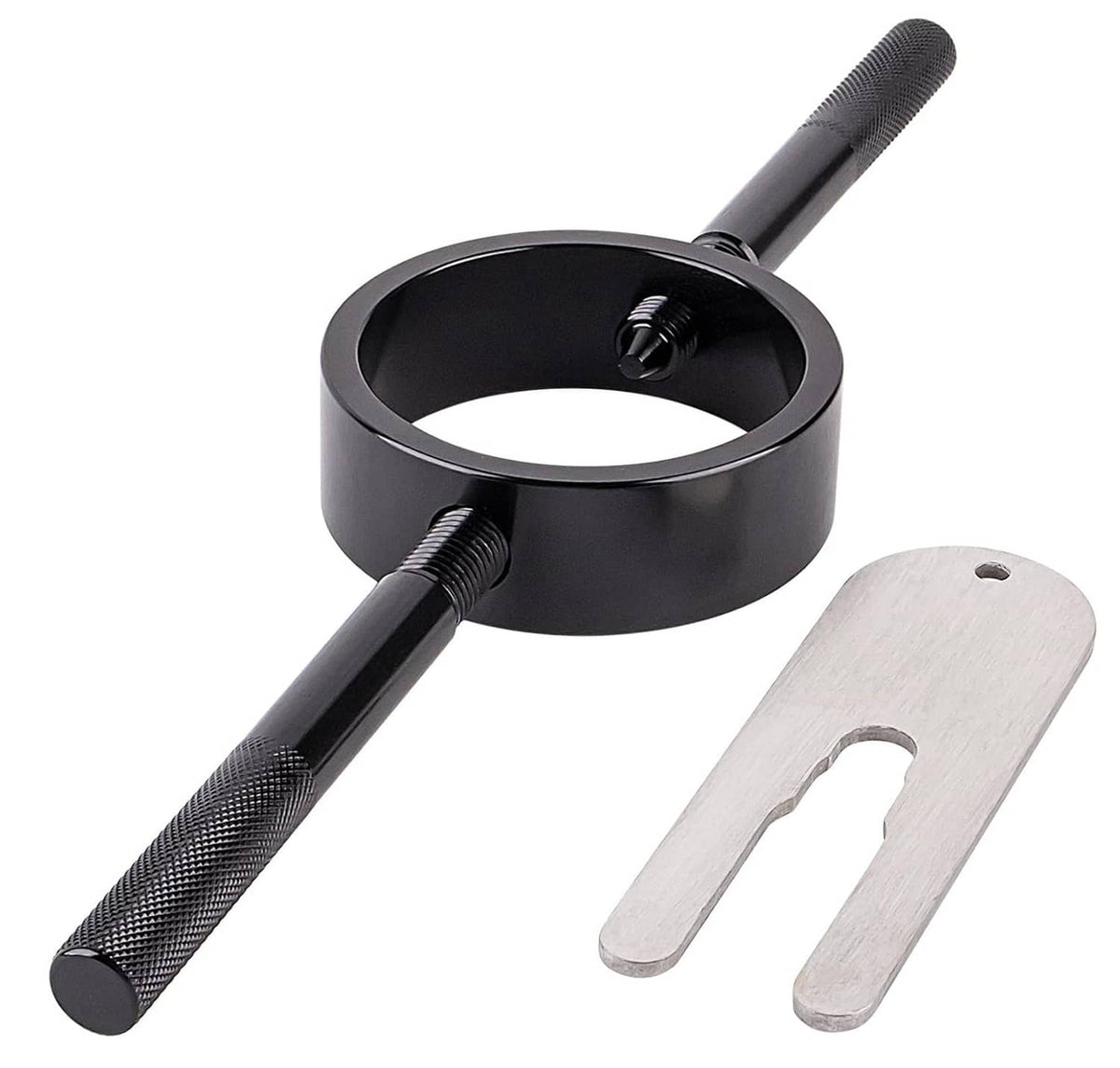 Solidspare Universal Motorcycle Fork Spring Compressor Tool and Fork Oil Level Tool Kit