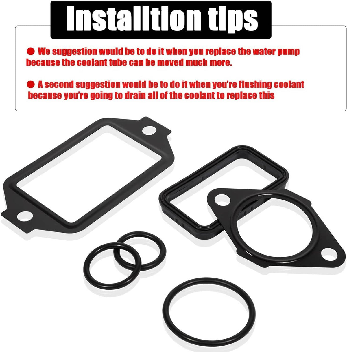Solid Spare 10263 Oil Cooler Seal Install Kit for 2001-2010 GM 6.6L Duramax LB7 LLY LBZ LMM