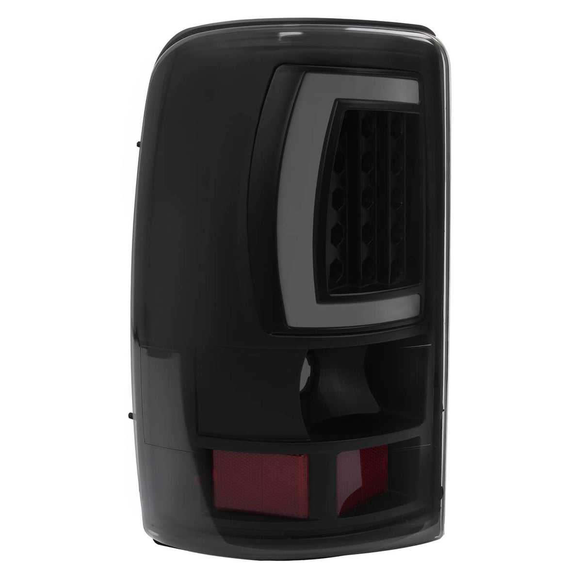 Solid Spare For 2000-2006 Chevy Suburban Tahoe GMC Yukon Black Smoke LED Tube Tail Lights