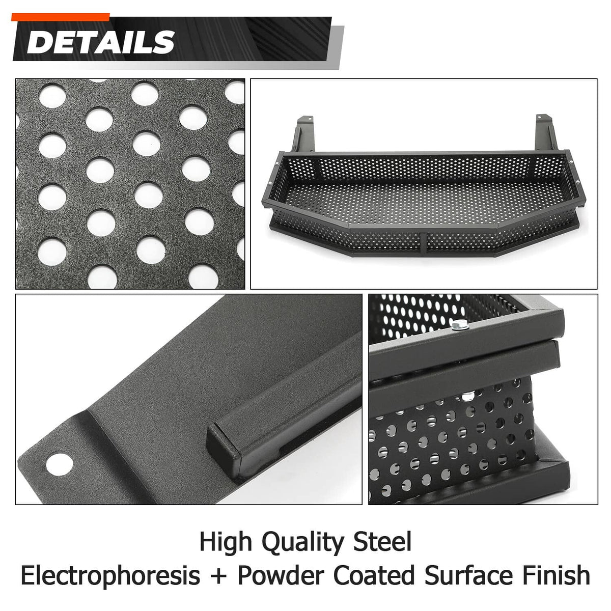 Solidspare Cargo Basket Front Outer Utility Storage Basket For Club Car DS Golf Cart
