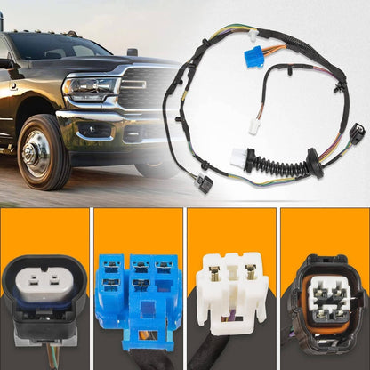 Solidspare Rear Door Wiring Harness For Dodge Ram MOPAR 56051694AA 56051931AA 56051931AB