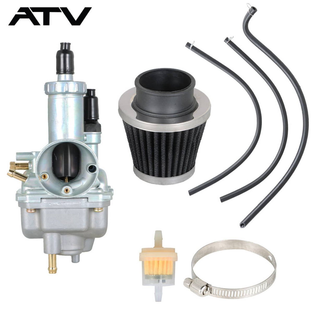 Solidspare Carb & Air Filter For Kawasaki Bayou 220 Carburetor KLF220A Bayou 250 KLF250A