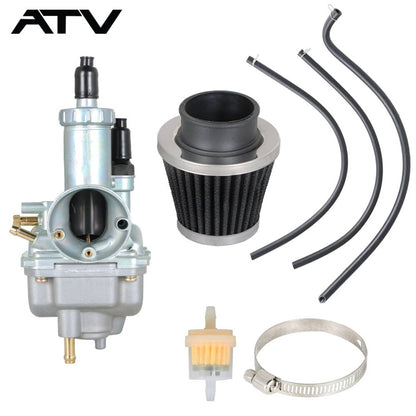 Solidspare Carb & Air Filter For Kawasaki Bayou 220 Carburetor KLF220A Bayou 250 KLF250A
