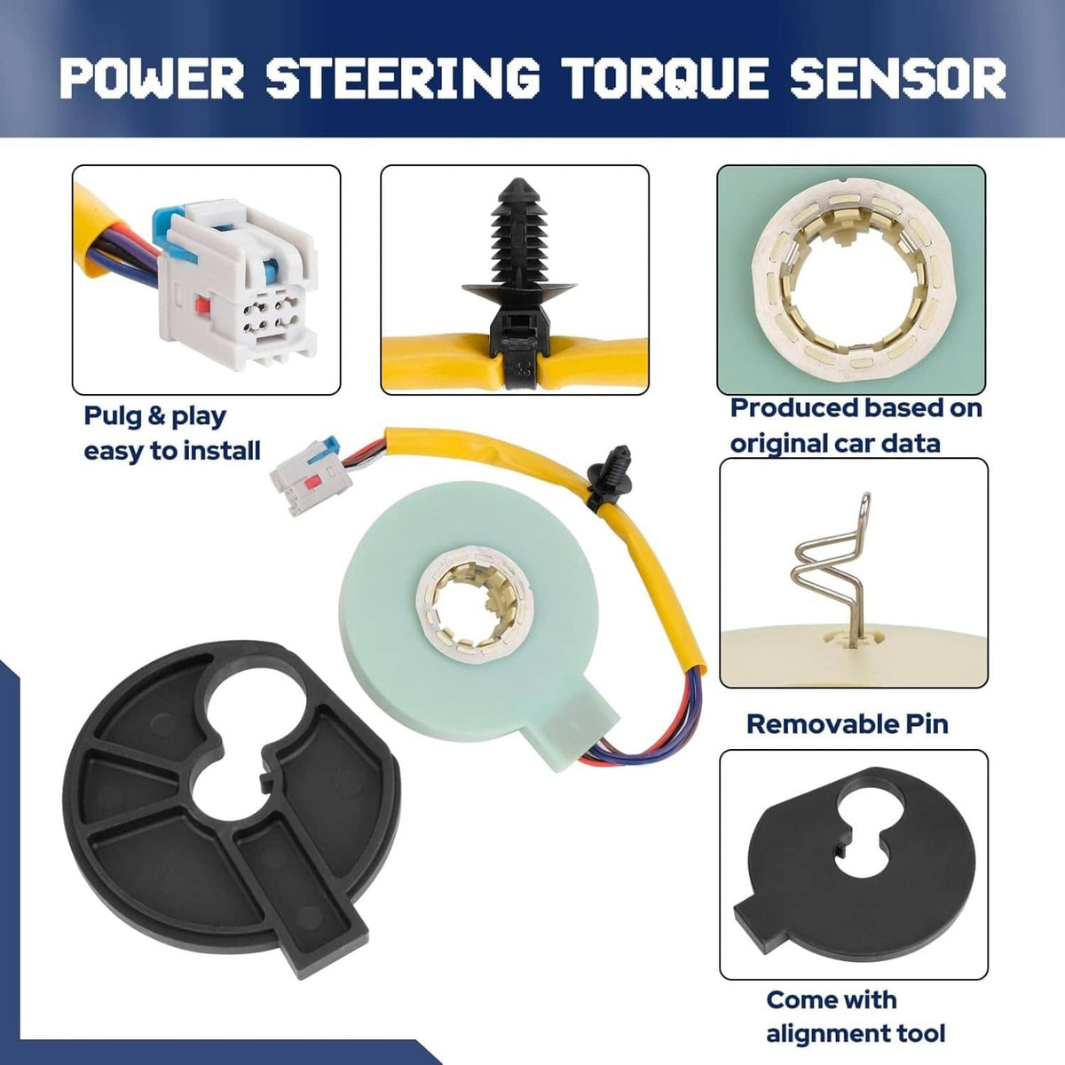 Solidspare New Steering Torque Sensor Set For 2008-2012 Ford Escape CL8Z-3F818-A