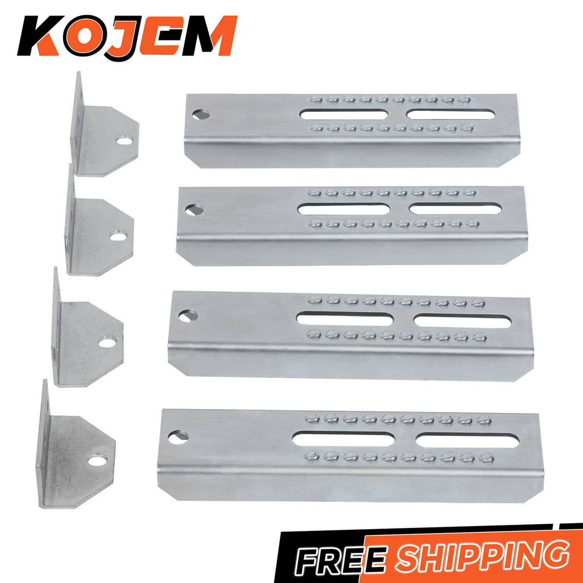 Solidspare (4)10" Boat Trailer Swivel Top Bunk Board Bracket Bolster Adjustable Bracket Kit