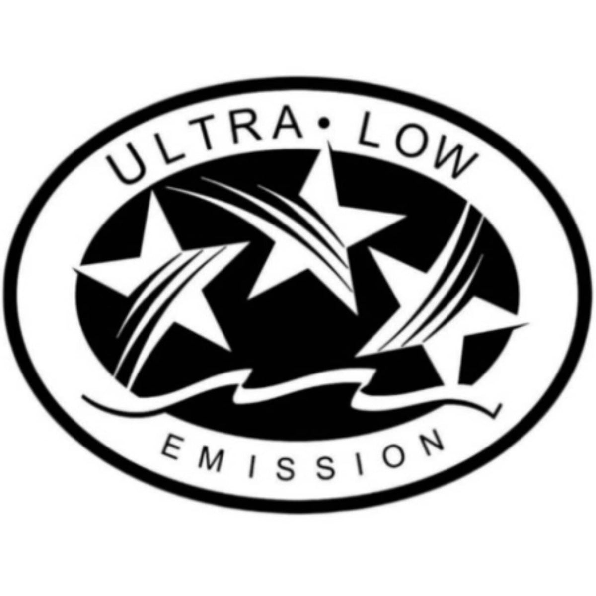Solid Spare Ultra Low Emission 3 Star California DOT Outboard Graphic Sticker Decal - White