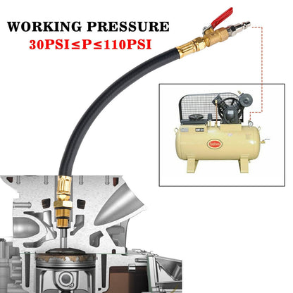 Solidspare LS Engine Valve Spring Compressor Tool & Air Holding Hose For GM LS1 LS3 LS2 LS6