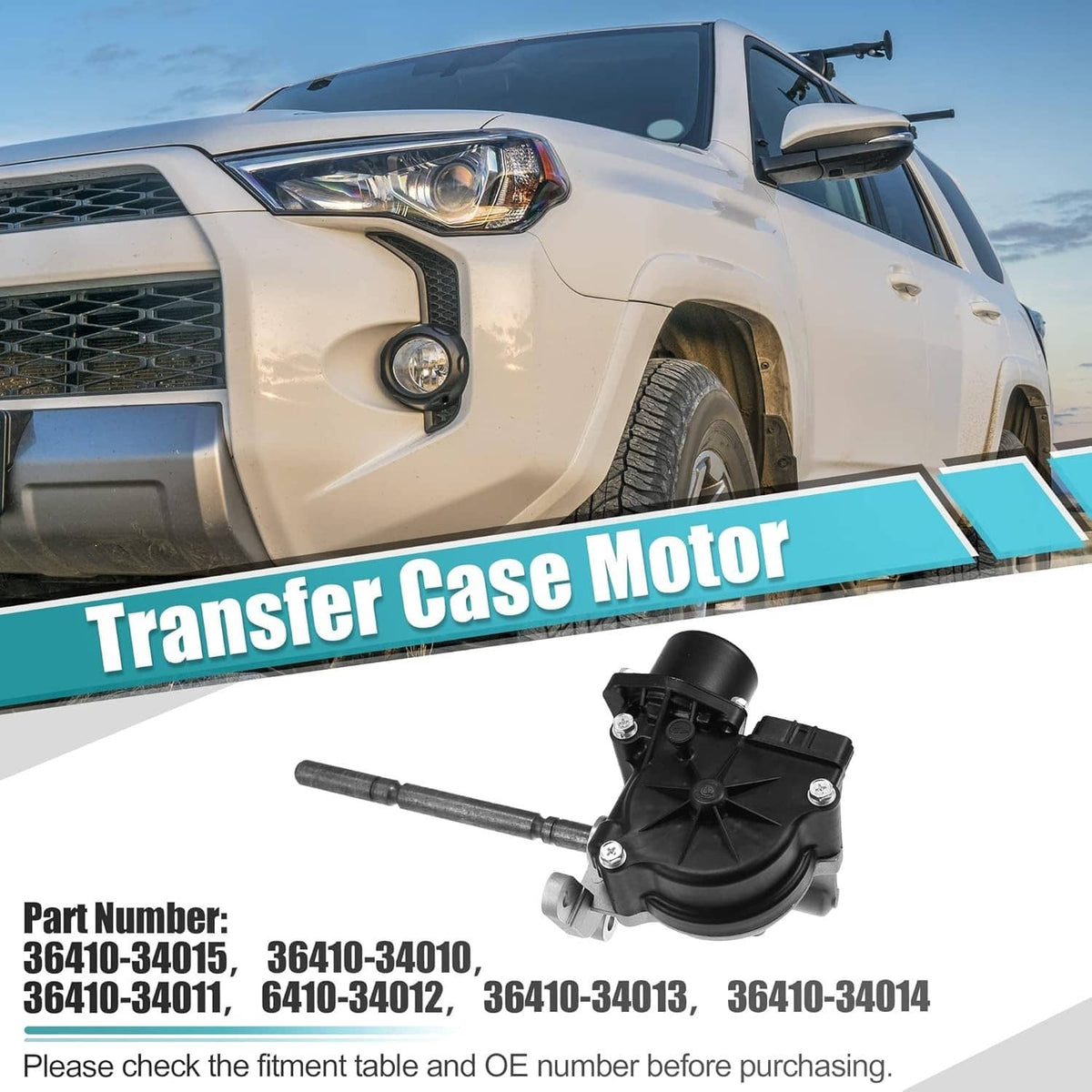 Solidspare Transfer Case Actuator Motor for Toyota 4Runner Tacoma Tundra 4WD 36410-34015