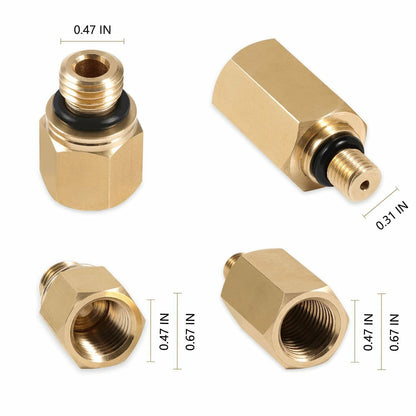 Solid Spare High Pressure Oil Rail Adapters Leak Test Kit for Ford 6.0L Diesel Engine