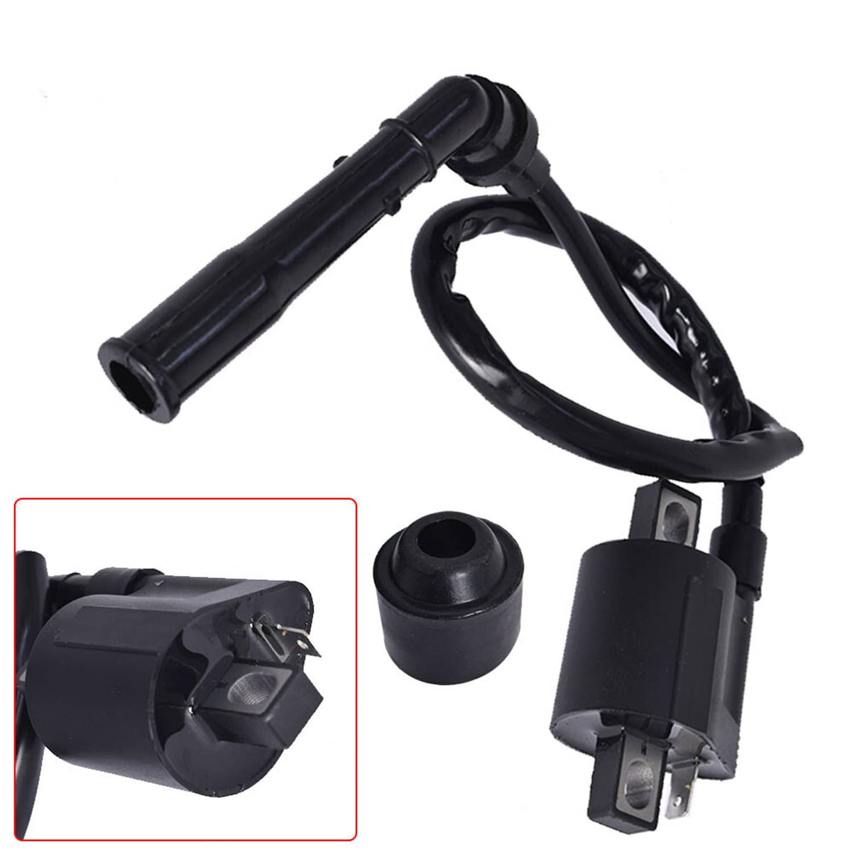 Solidspare Ignition Coil for Yamaha Rhino 660 YXR660 YXR66 2004 2005 2007 Atv Ignition Coil