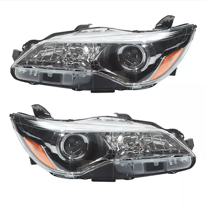 For 2015-2017 Toyota Camry LE SE Left+Right Halogen Headlamp Black Headlight Set