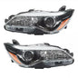 For 2015-2017 Toyota Camry LE SE Left+Right Halogen Headlamp Black Headlight Set