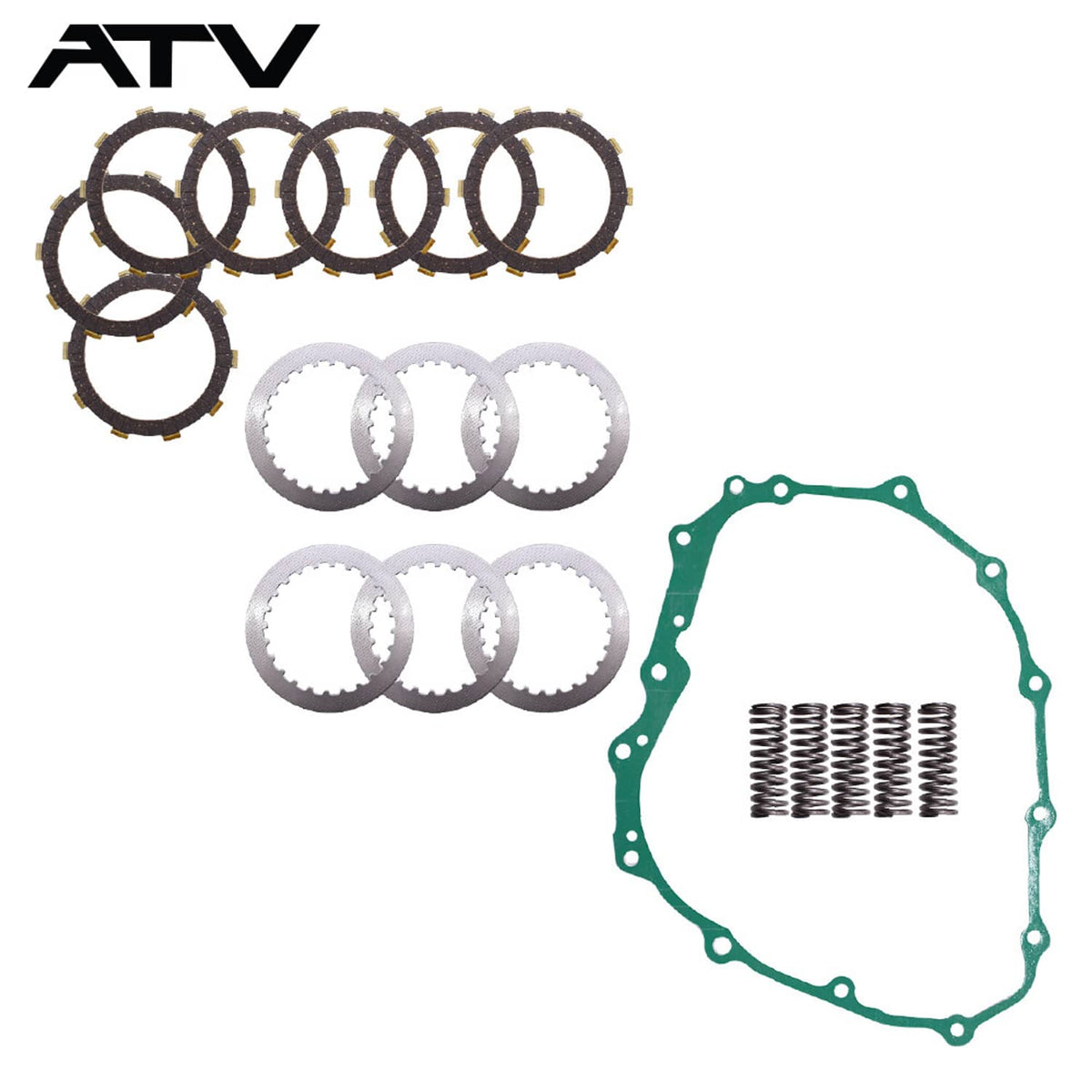 Solidspare Generic Clutch Kit Heavy Duty Springs & Cover Gasket For Honda Sportrax 400