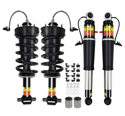 Solidspare FRONT Strut Assy + REAR shock Absorber for 2015-20 Escalade Suburban Tahoe Yukon