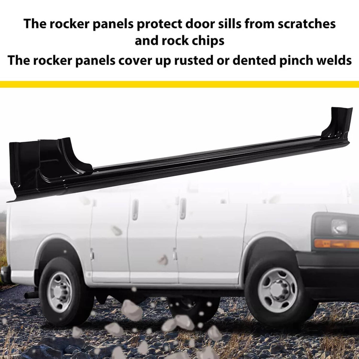 Solid Spare For Chevy Express 1500 2500 3500 Van 96-17 RH Cargo Door Rocker Panel #0812-112