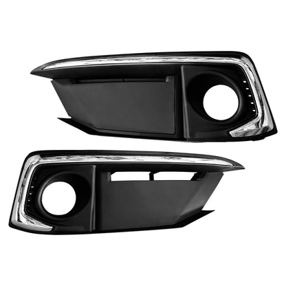 Pair Front Bumper Chrome Fog Light w/Cover For 2019-2020 Honda Civic Sedan/Coupe