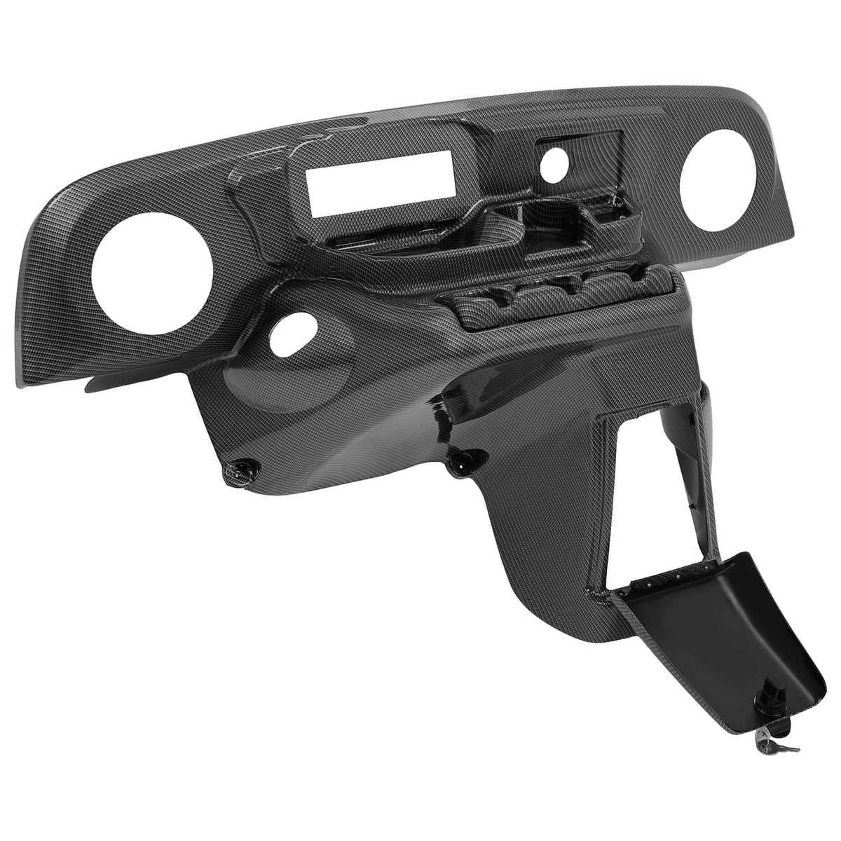Solidspare Carbon Fiber Style Dash Dashboard W/ Radio Speaker Cutout For EZGO TXT 96-13