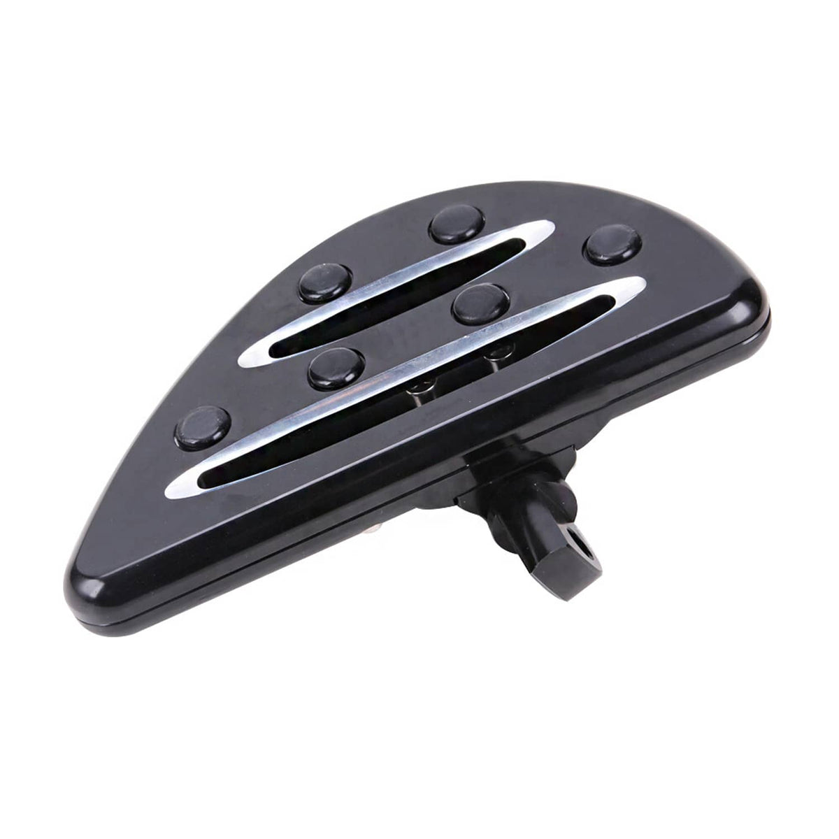 Solidspare Black Front and Rear Floorboard Foot Peg For Harley Touring Street Road Glide