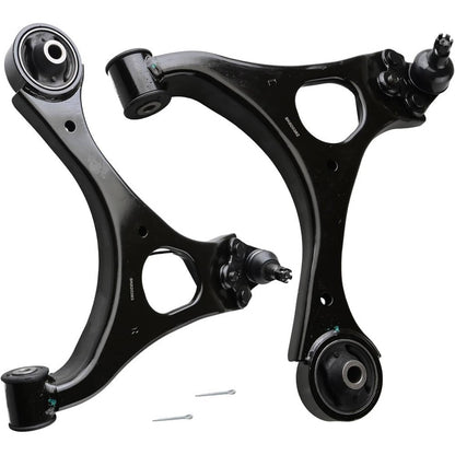 Solidspare Blcak Front Lower Control Arms & Ball Joints for 2006-2011 Honda Civic Acura CSX