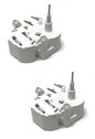 (2) VDO Metal Shaft STEPPER MOTORS for Dodge Caliber 06-08 Gauge Fuel Temp Speed
