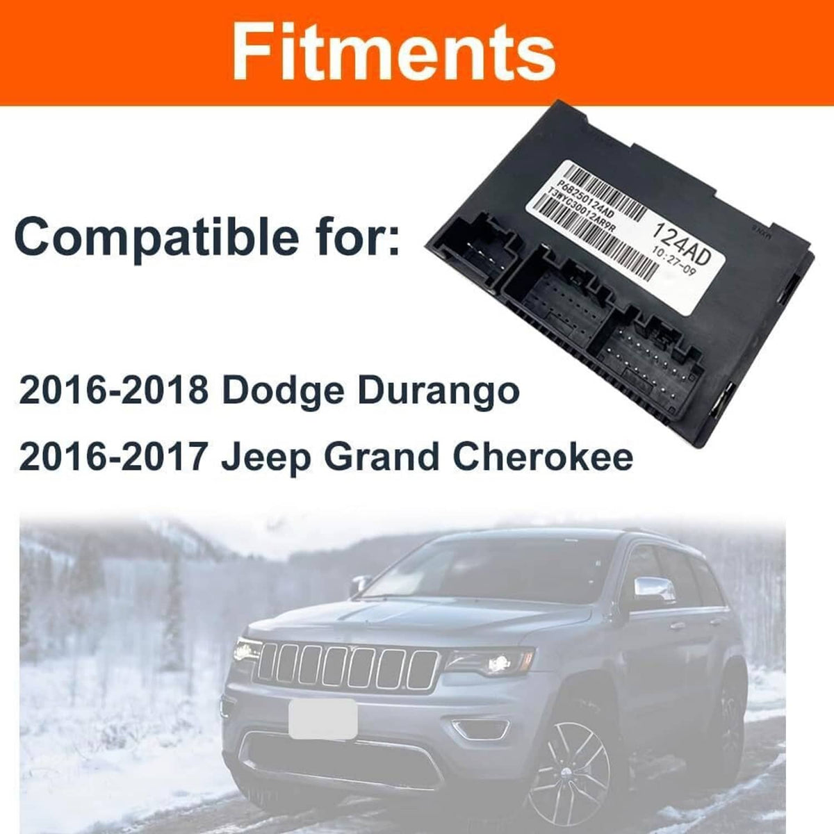 Solidspare For 2016-2018 Dodge Jeep Grand Cherokee Transfer Case Control Module 68250124AD