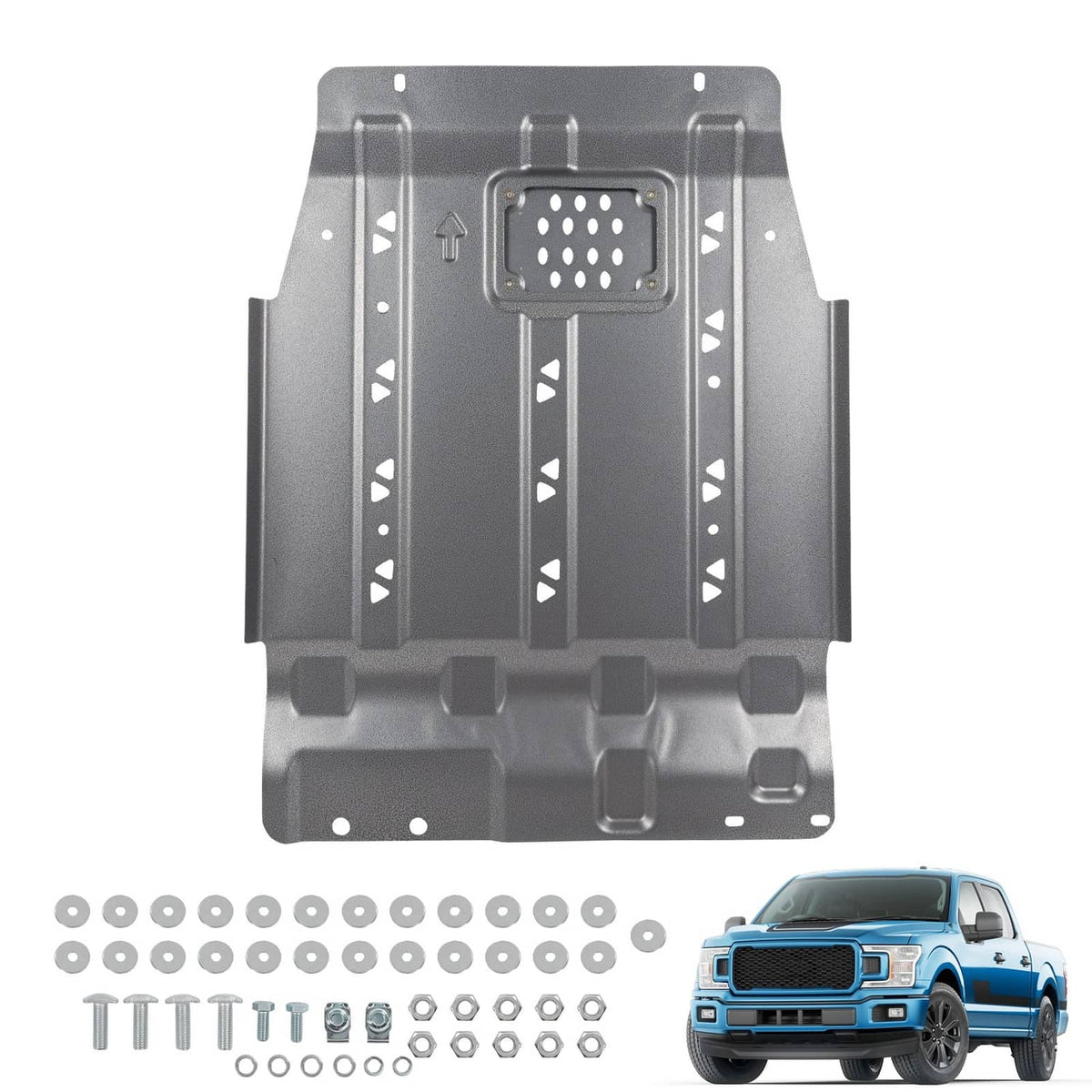 Solidspare For 2015-22 Ford F150 Transmission Full Skid Plate Gearbox Splash Shield Guard