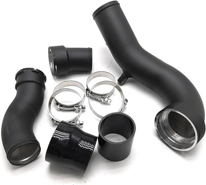 Solidspare Black For BMW 3.0L N55 535i 640i 740i F10 F12 F13 Charge Pipe & Boost Pipe Kit