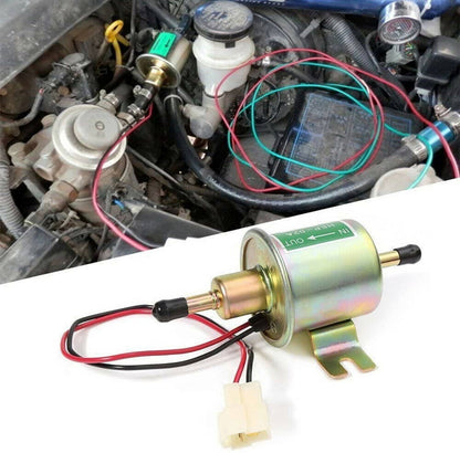 Solidspare 2Pcs 12V Electric Fuel Pump HEP-02A Universal Inline Low Pressure Gas Diesel